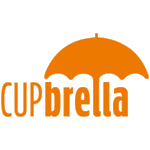 Cupbrella Robuster Regenschirm mit Becherhalter